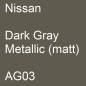 Preview: Nissan, Dark Gray Metallic (matt), AG03.